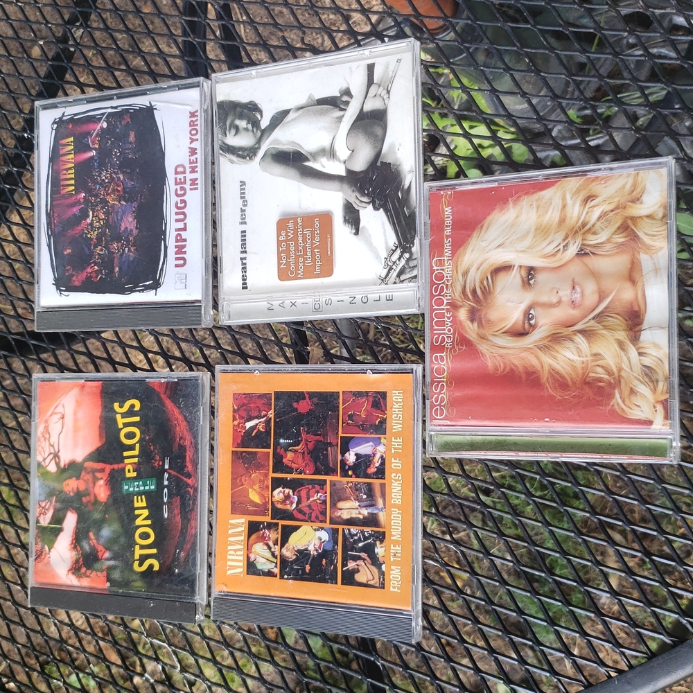 Vintage 4 CD Bundle - Nirvana, Stone Temple Pilots,  Jessica Simpson